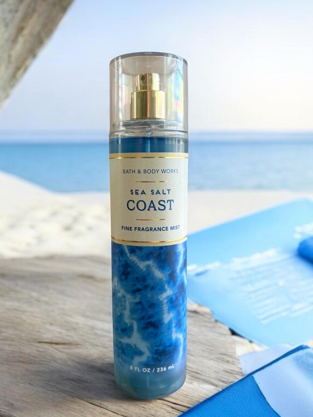 Bath & Body Works Sea Salt Coast Fine Fragrance Mist Water Lotus Sandalwood 8 oz